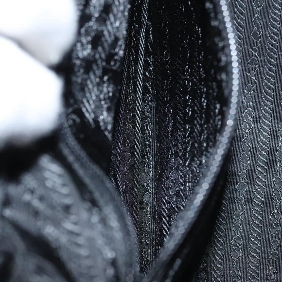 PRADA Hand Bag Velor Dark Brown Auth MY263 - Picture 12 of 16